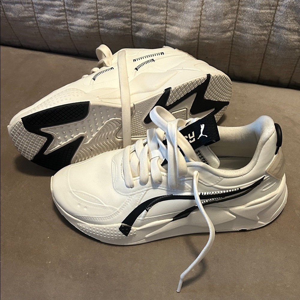 Puma RS-X White and Black Sneakers